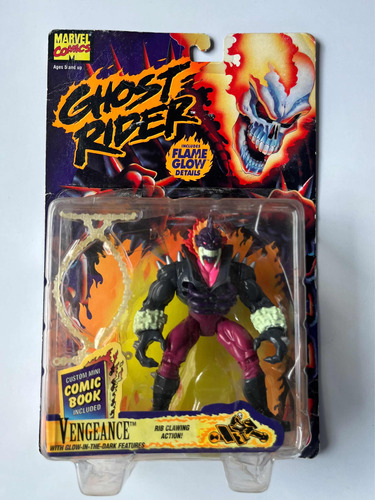 Venganza Ghost Rider Glow In The Dark Marvel Toybiz 1995