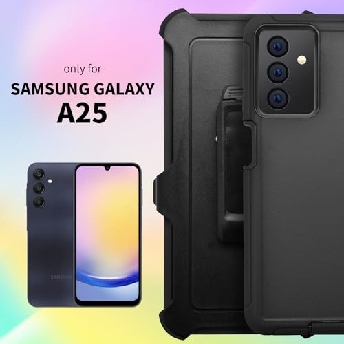 Funda Clip Cinturon Para Galaxy A25 6.5puLG Uso Rudo