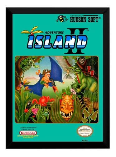 Quadro Nes Game Adventure Island 2