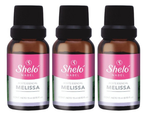 3 Pack Aceite Esencial Melissa Shelo