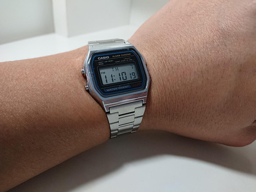 Casio Reloj A158wa Digital Vintage Acero Inoxidable 100%