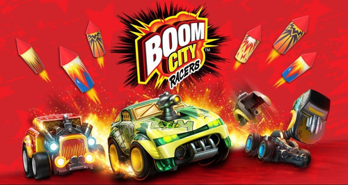 Vehiculo Con Lanzador Boom City Racers 40041 Pido Gancho