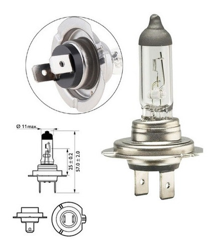 Lâmpada Farol Baixo Palio Fire/ Flex/ Trofeo Ano04-17