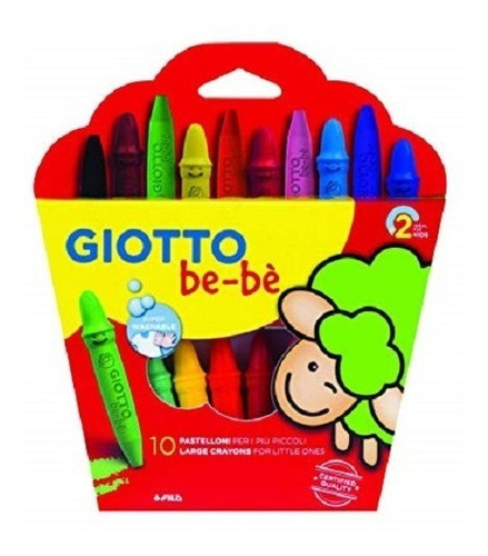 Lápices De Cera 10 Colores Bebé Giotto