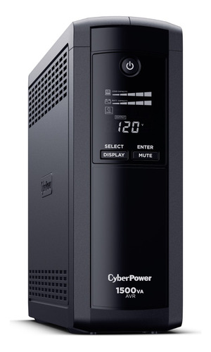 Ups Cyberpower 1500va/900w Regulador De Voltaje,12 Contactos Negro