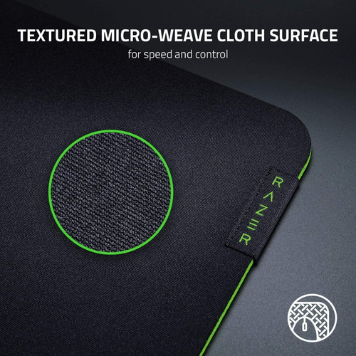 Imagen 4 de 7 de Mouse Pad gamer Razer Gigantus V2 de tela y caucho 3xl 550mm x 1200mm x 4mm negro