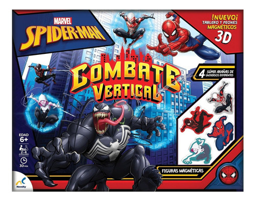 Juego De Mesa Spider-man Combate Vertical Novelty + 6