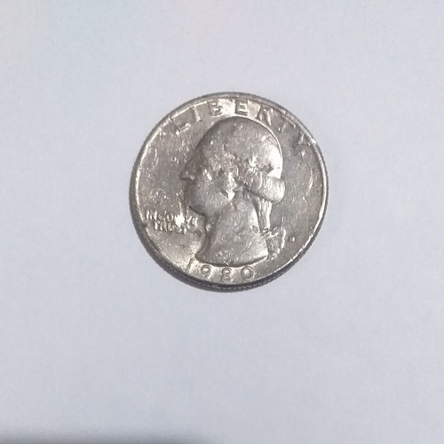 Moneda Quarter Dollar Eeuu 1980 (Usado)
