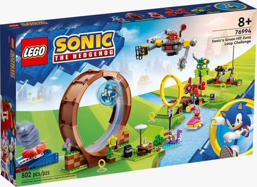 Lego Sonic - Sonic's Green Hill Zone Loop Challenge - 76994 Cantidad de piezas 802