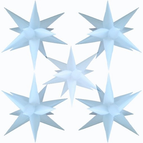 5 Estrelas Infláveis Sputinik,13 Pontas, 80cm, Tecido Dj
