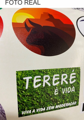Imagem 10 de 10 de 126 Adesivos Tereré Para Garrafa Térmica 6cm