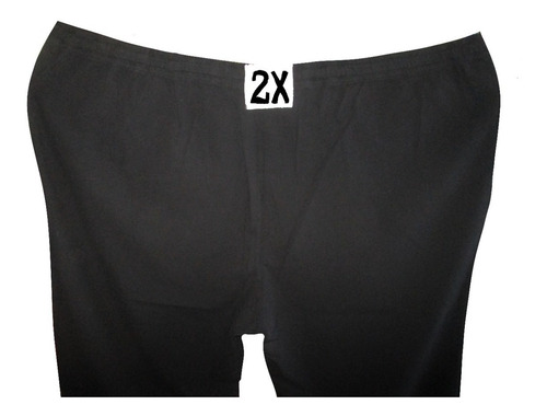 Capri Bermuda Negro Mujer Talla 2x (38/40 ) Basic Edition