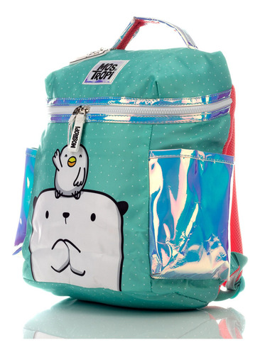 Mochila Mostropi Kipi & Opi Turquoise Color Azul
