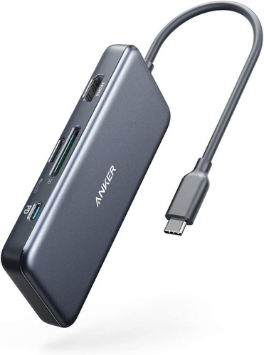 Hub Multimedia Anker Usb-c (7 En 1) Con 4k Hdmi, Suministro