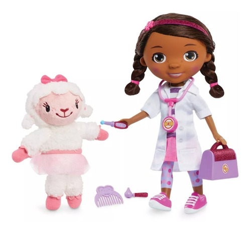 Doctora Juguetes Muñeca Con Peluche Lambie Doc Mcstuffins