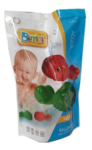 Imagen 3 de 4 de Ballenitas Bimbi Para Jugar En El Agua Doypack Planeta !