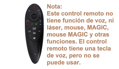 Control Compatible LG 3d Smart Tv An-mr500g An-mr500 Mbm6393