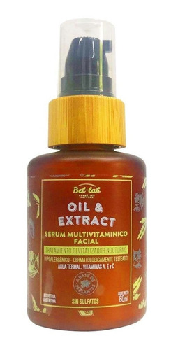 Bel Lab Oil & Extract Serum Facial Multivitamínico - 60 Ml.