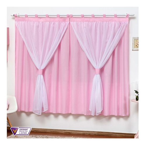 Cortina Quarto Bebe 2,00m X 1,60m Para Varão Nuvem