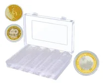 Comprar 100 Capsulas 30mm Para Monedas Antiguedades Y Caja Plastico