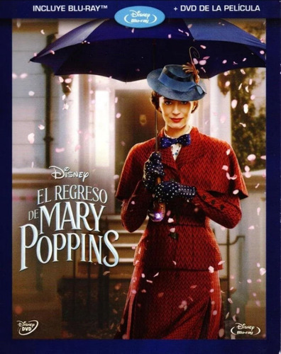 El Regreso De Mary Poppins Disney Pelicula Blu-ray + Dvd