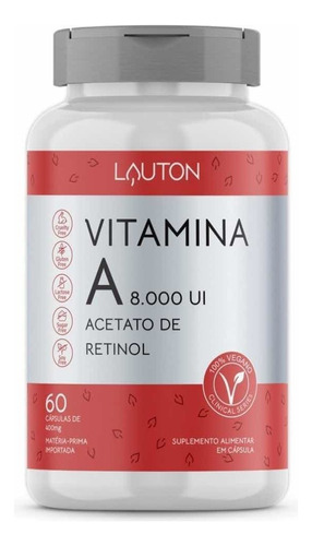 Vitamina A Acetato De Retinol Vegano - Lauton Sabor Sem sabor