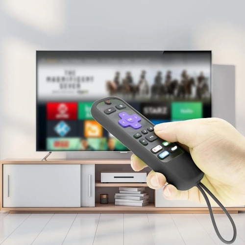 USTIYA Control Remoto Funda Roku Tv Express Voice Onn Hisense Case Color Azul Luminoso / Roku Tv Express Voice Onn Hisense