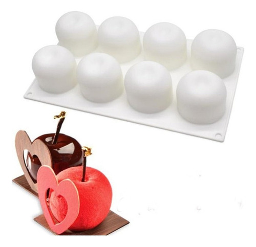 Molde De Silicona Para Tarta De Manzana, 3d, Para Fondant, P