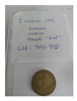 Anômala 1 Cruzeiro 1945 Pequeno Boné Tmg7915 (Usado)