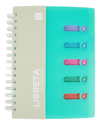 Libreta Notebook Celeste 11x14.5cm