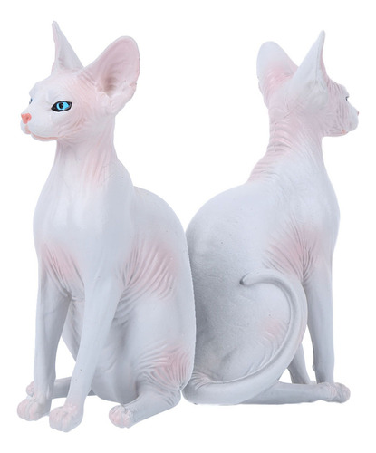Adornos Para El Hogar Con Modelo De Gato Sin Pelo De Simulac