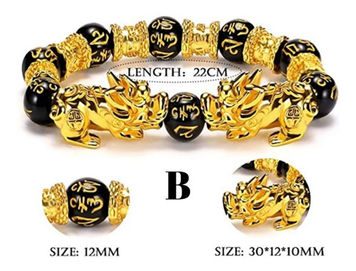 Lote 10 Pulseras Feng Shui Mantra Om Ni Padme Dragon Pixiu