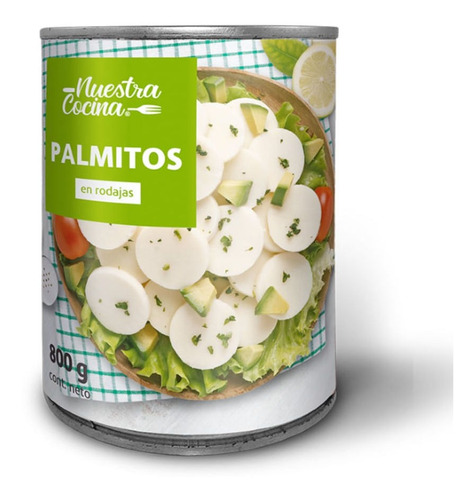 Palmitos Nuestra Cocina En Rodajas Lata 800 G