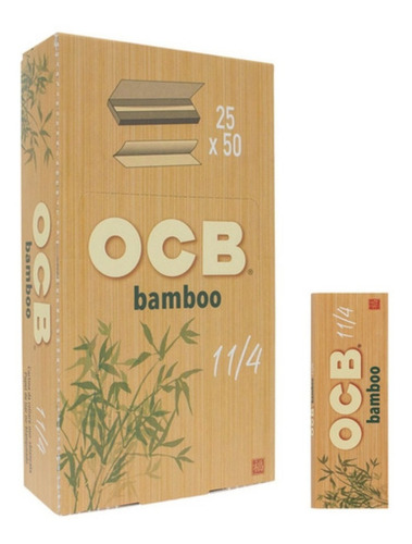 Papel Ocb Organico De Bamboo  25x50 1 1/4