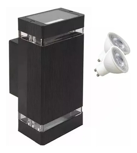 Aplique Bidireccional Aluminio Exterior Con Dicro Led 7w