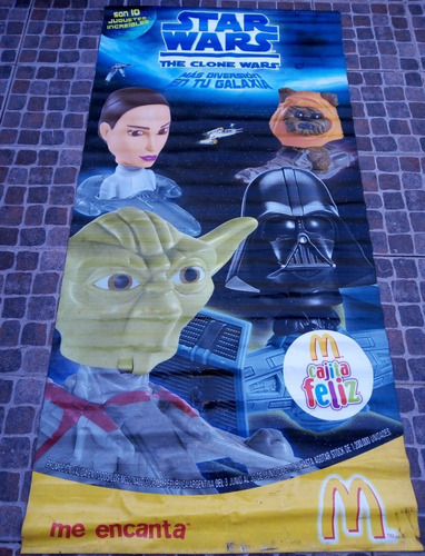 Banner Star Wars 2010 Gigante De Lona Mc Donals (Usado)