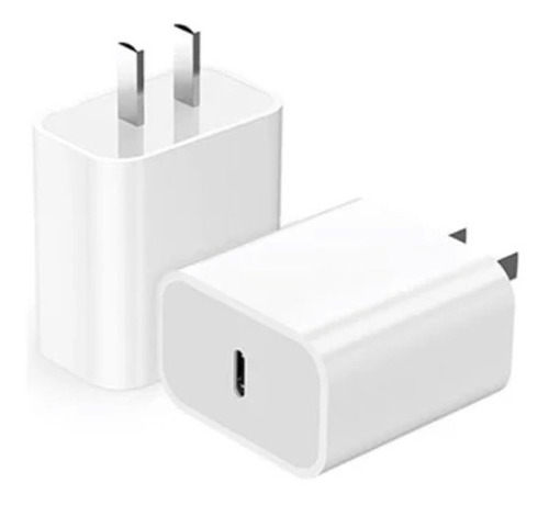 Adaptador Cargador Apple Tipo C a Lighning  USB-C  Blanco