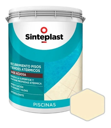 Recubrimiento Acrílico Para Pisos Atermicos 4l Sinteplast Mm Color Arena