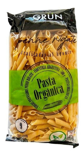 Grun penne rigate pasta orgánica 500g