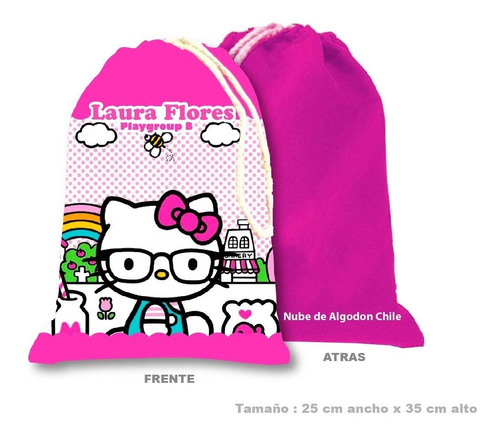 Bolsa Colación Jardín Infantil Hello Kitty 1