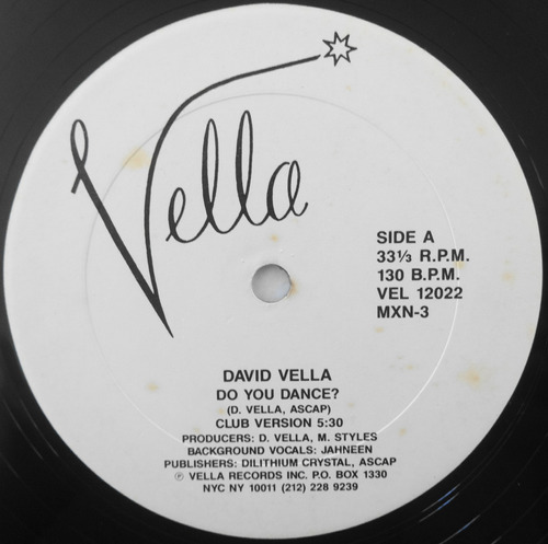 David Vella Do You Dance? Disco Importado