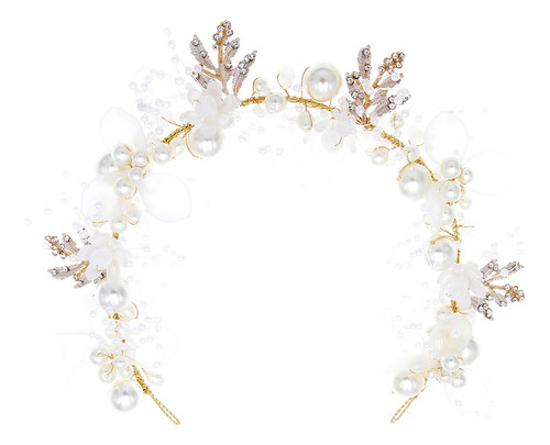 Joyería Para El Cabello Para Bodas, Diadema Con Perlas Y Dia