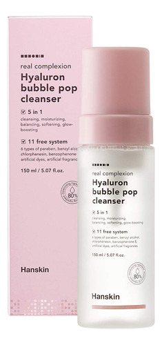 Hanskin Real Complexion Hyaluron Bubble Pop Cleanser, Limpia