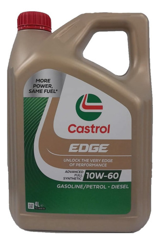 Aceite para motor Castrol sintético 10W-60 para autos, pickups & suv de 1 unidad