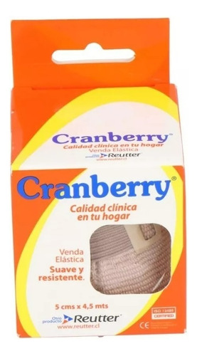Venda Elastica Ideal 5 Cm X 4,5 Mts-color Piel -cranberry