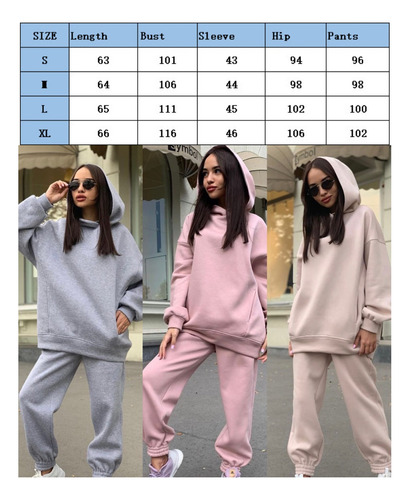 Conjunto De Sudadera De Manga Larga Con Capucha Y Pantalón C