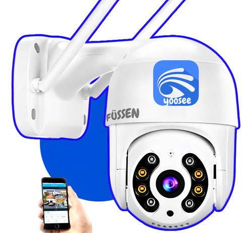 Câmera De Segurança Yoosee Externa Hd Visão Noturna Colorida Infravermelho Cor Branca Aplicativo Linha Sem Fio Câmera Wifi Externa Interna Baba Eletronica Camera Ip Câmera Yoosee Fussen