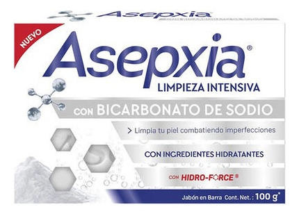 Pack Asepxia Jabón Azufre+ Carbón+ Bicarbonato 100g C/u