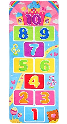 Imikeya Hopscotch Rug, 78.7 X 32 Pulgadas Kids Play Area Rug