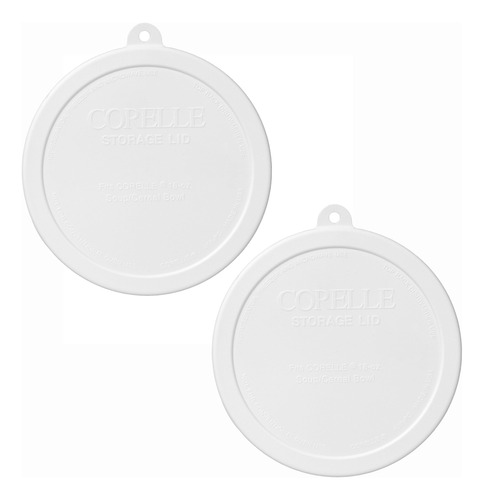 Corelle Tapa Plastico Para Cuenco Cereal Blanco 418 Unidad 2